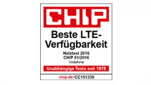 Chip Beste LTE Verfügbarkeit
